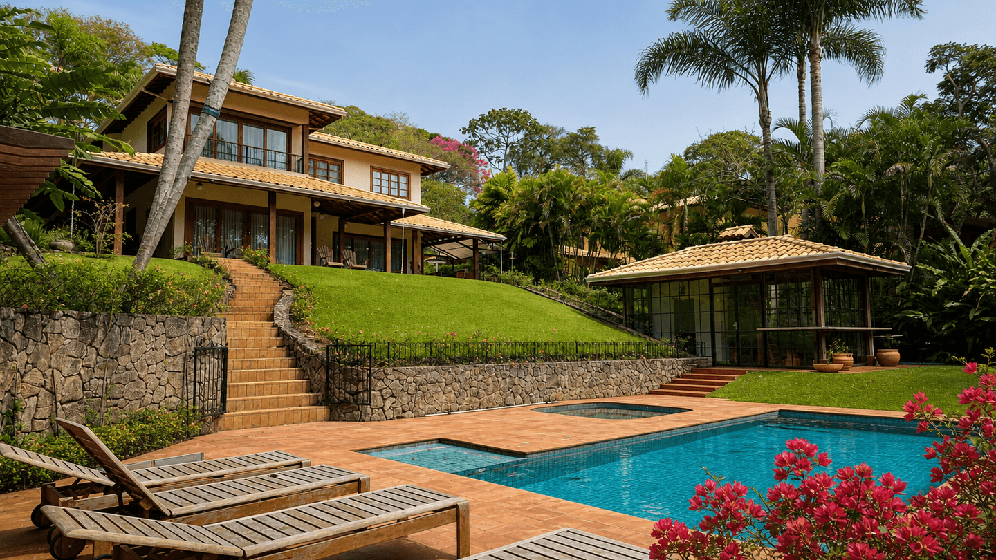 Elegância, privacidade e natureza em perfeita harmonia